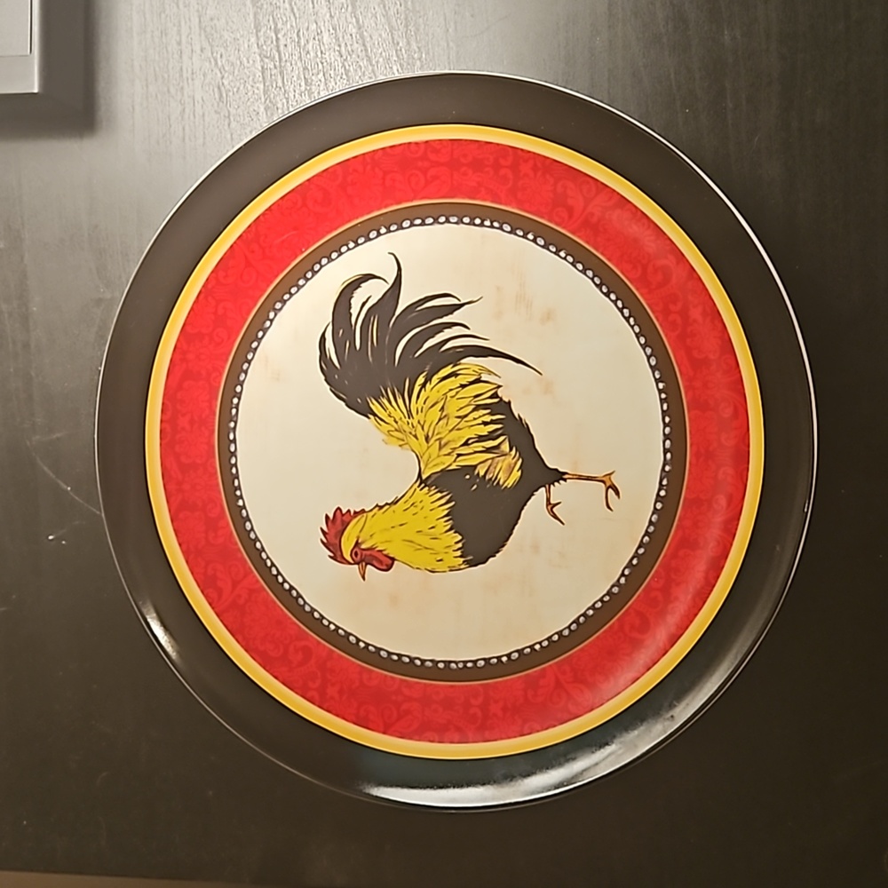 Rooster Farmhouse Decor Decorative Plate